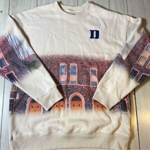 GC Duke University Crewneck Sweater Pullover College Sports Large NWOT!